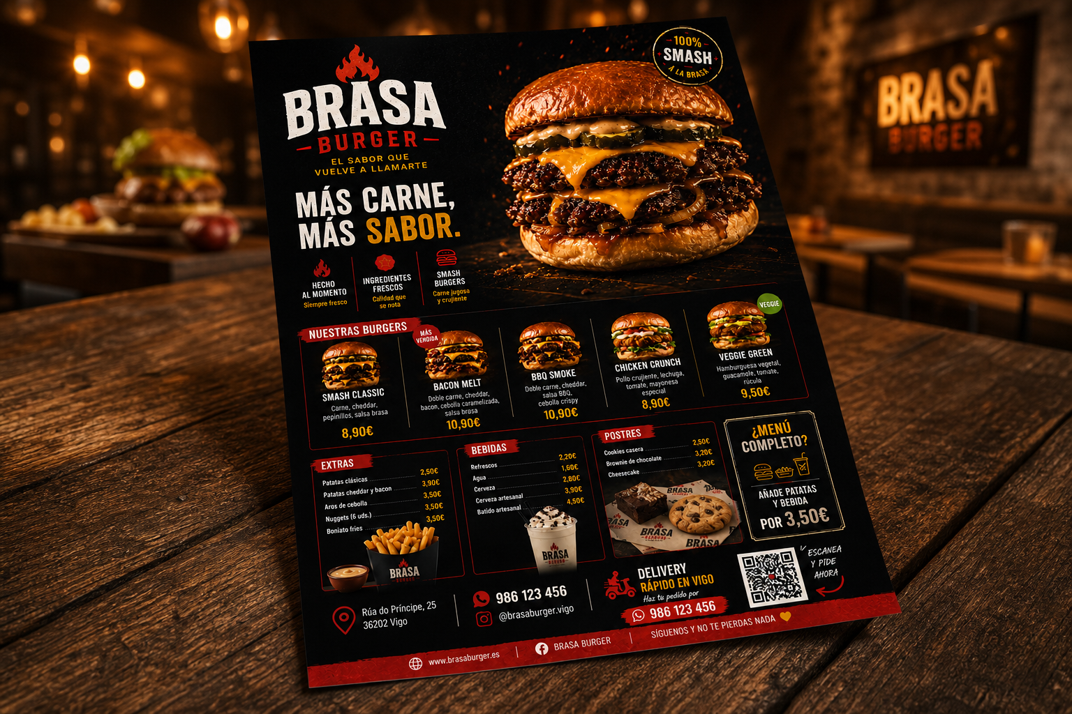 Flyer A4 - Menú completo